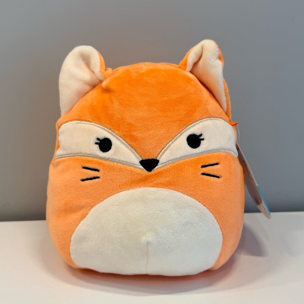 Brand New 8” James Squishmallow Orange and White Fox Plush